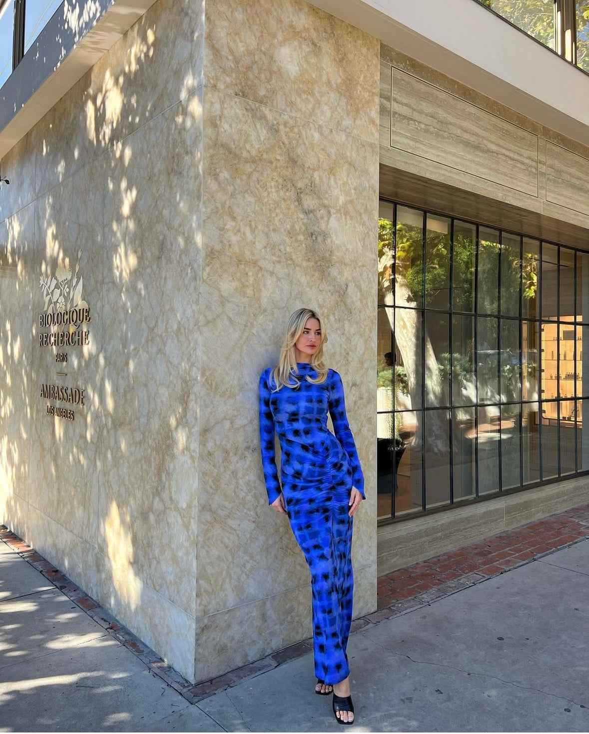 Suboo Shibori Long Sleeve Maxi