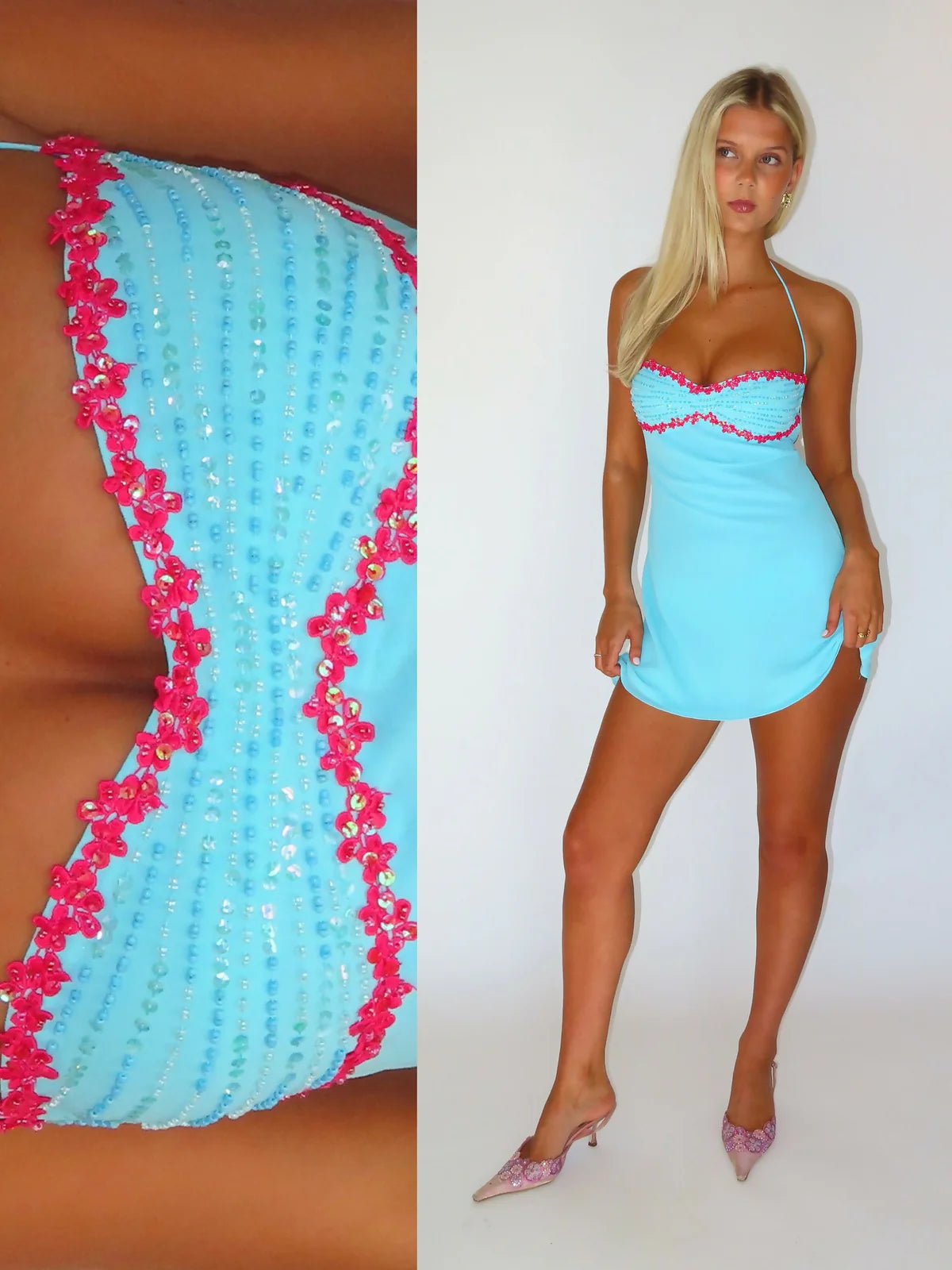 Delilah Mini Dress - Sapphire