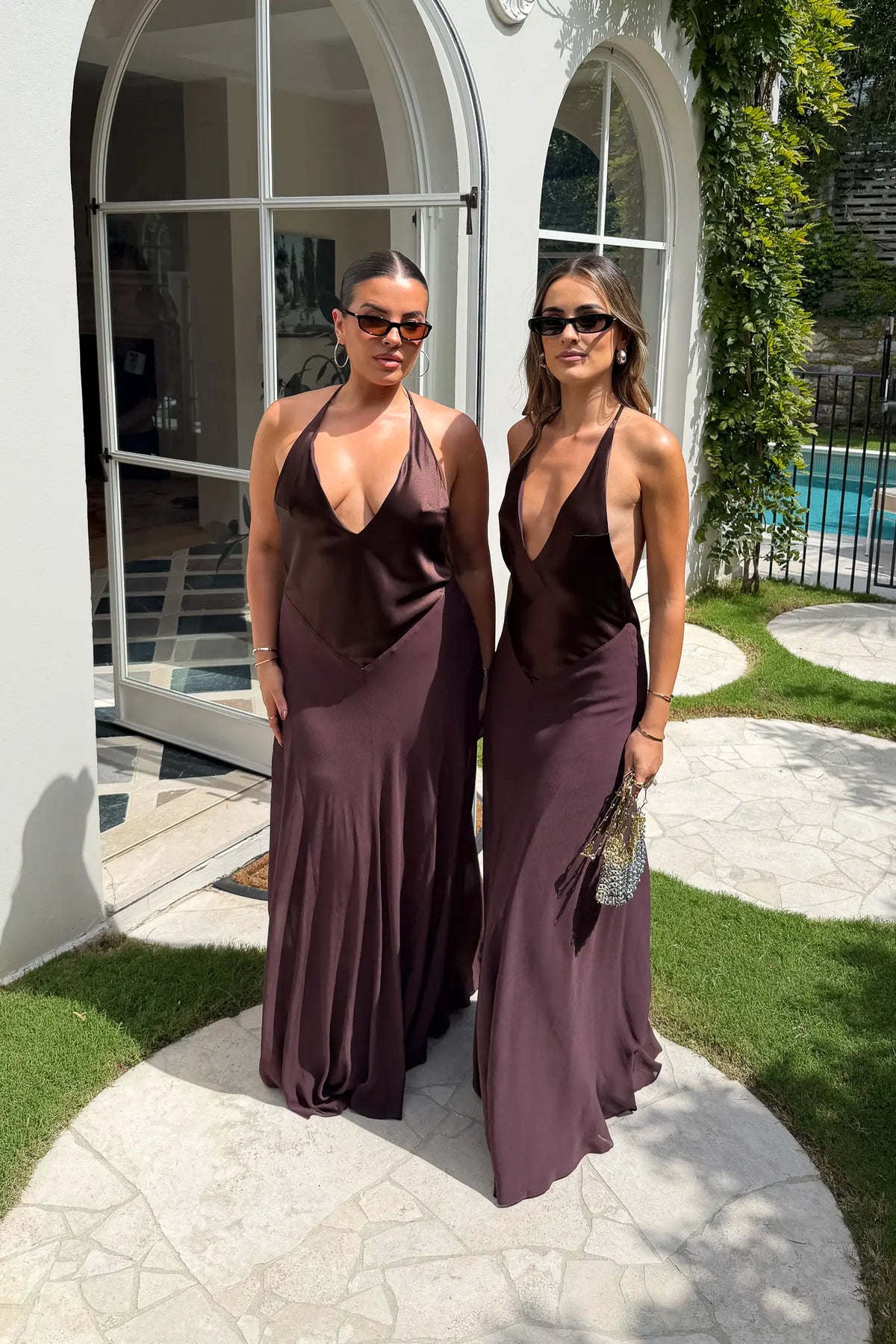 Jaz V Neck Maxi Dress