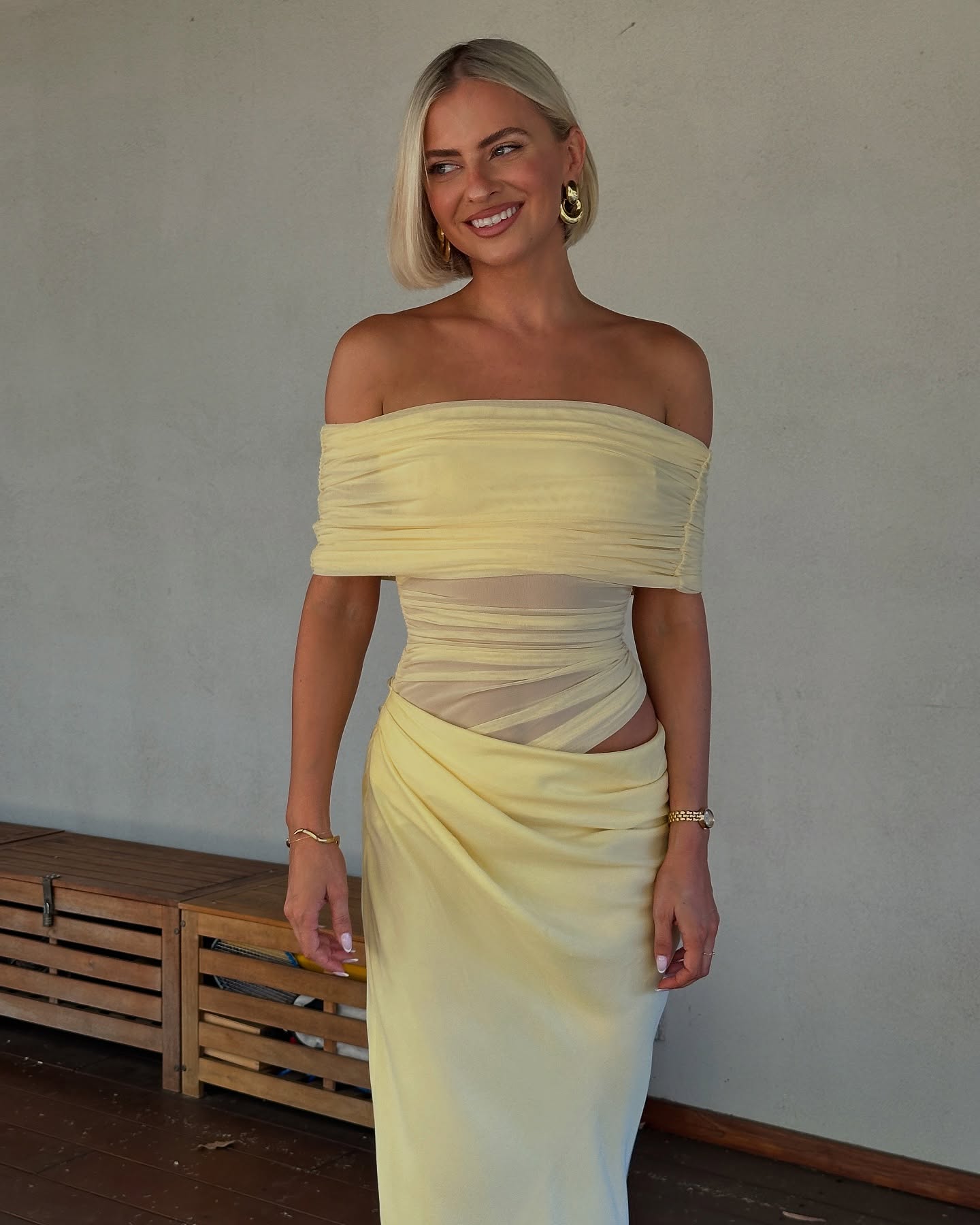 BENNI Nico Off Shoulder Maxi