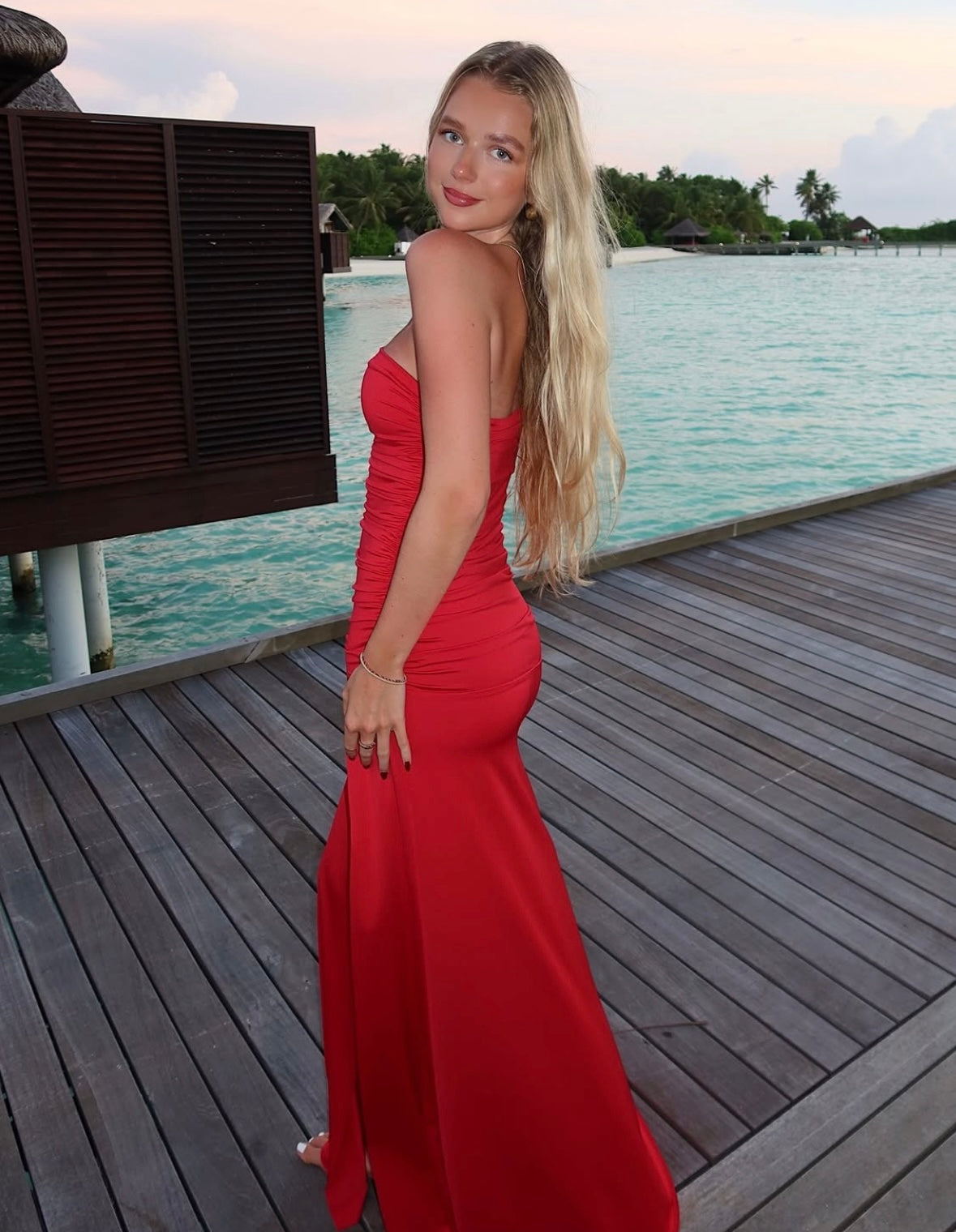 Remi Dress - Ruby Red