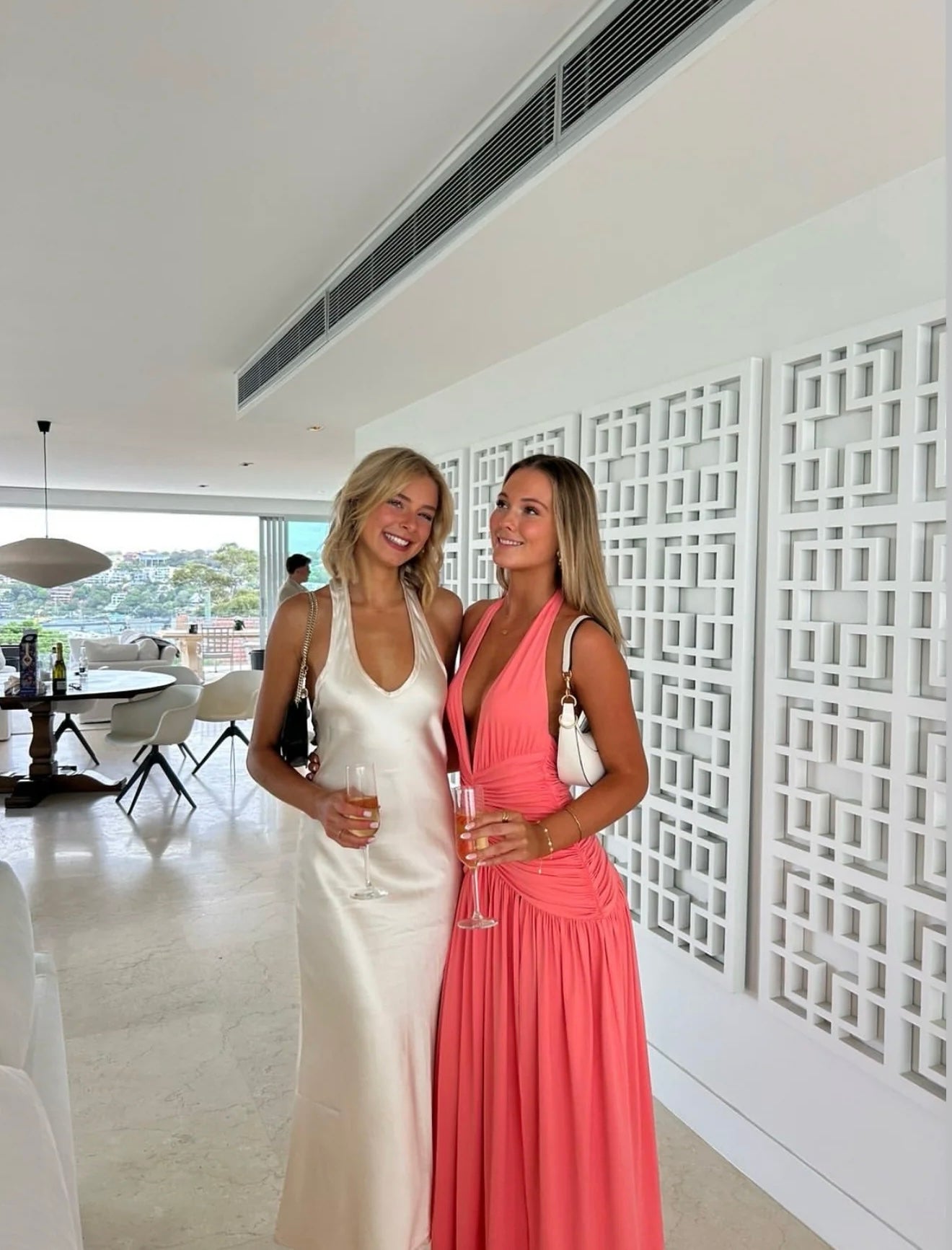 Melania Maxi Dress - Coral Pink